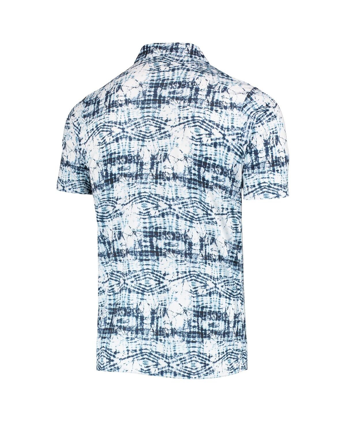 Shop Antigua Men's  Navy La Galaxy Vivid Polo Shirt