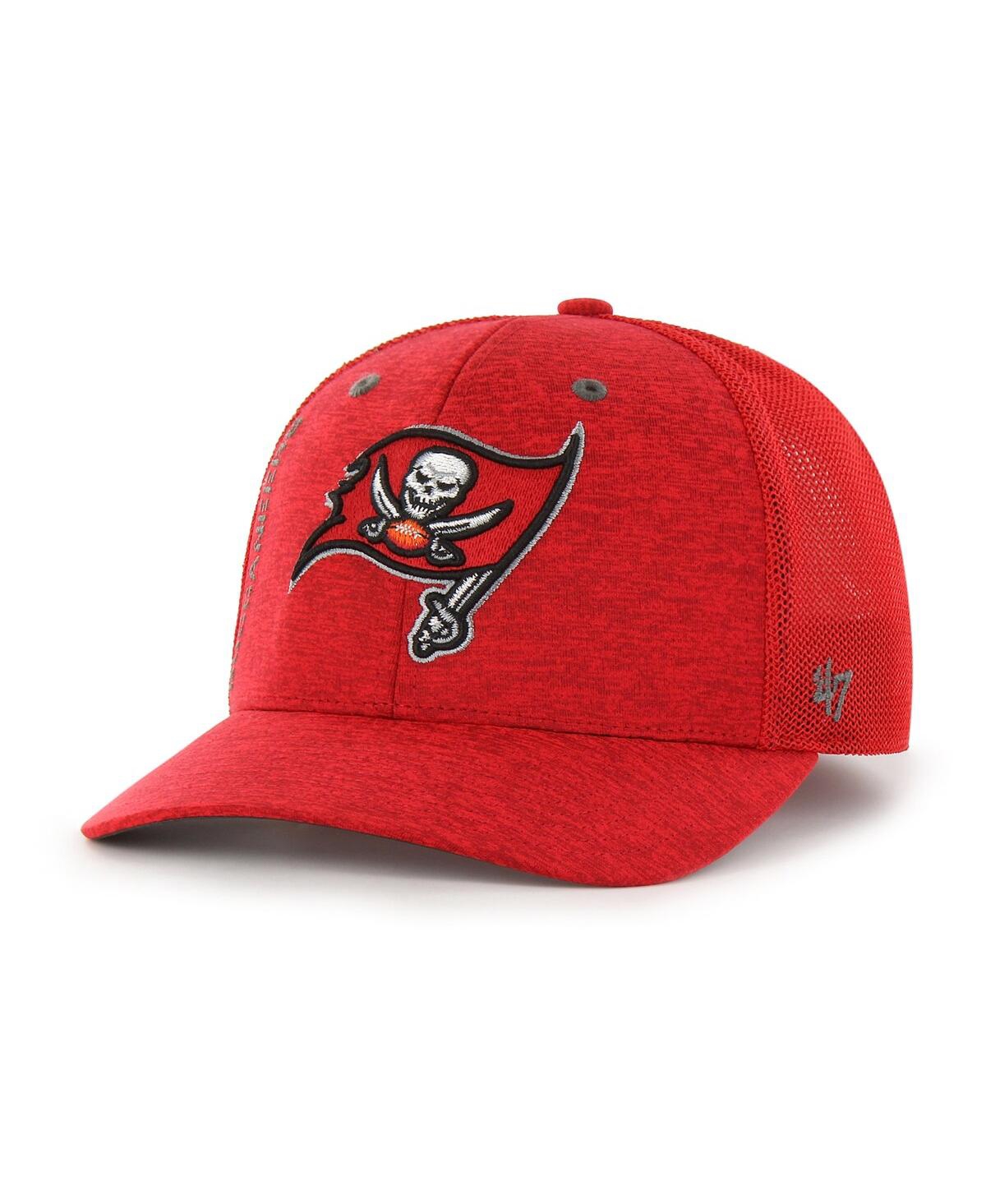 Men's '47 BrandTampa Bay Buccaneers Pixelation Trophy Flex Hat - Red