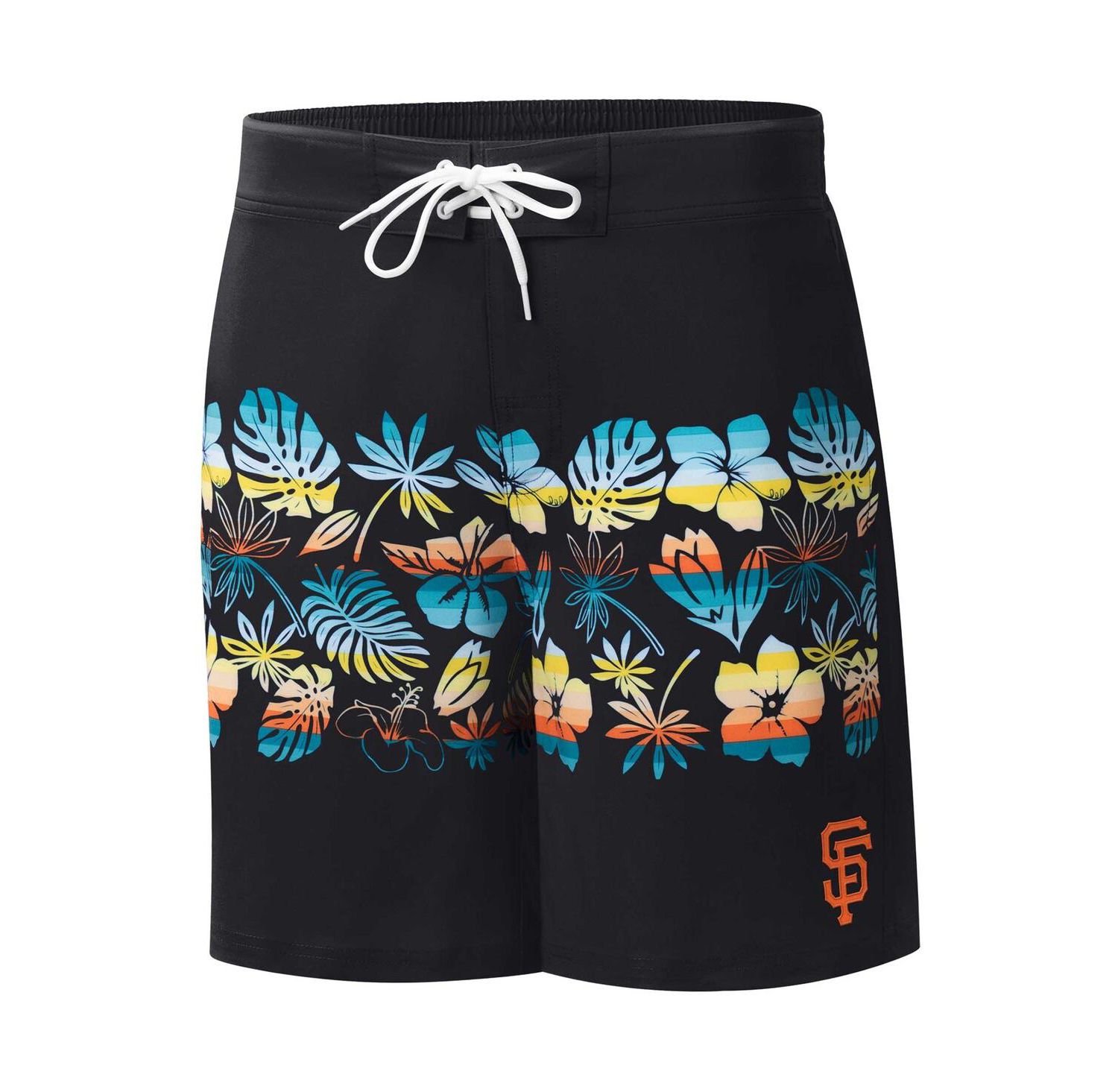 Men's Black San Francisco Giants Breeze Volley Swim Shorts