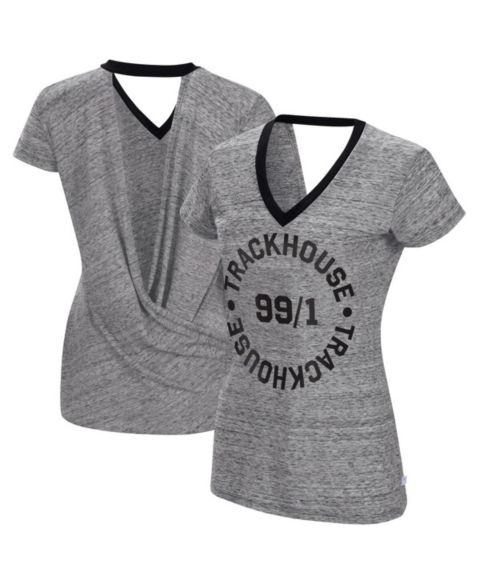 Женская футболка Touch Heather Black Trackhouse Racing Halftime Back Wrap