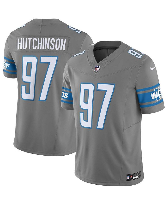 Nike Men's Aidan Hutchinson Silver Detroit Lions Vapor F.U.S.E. Limited  Jersey - Macy's