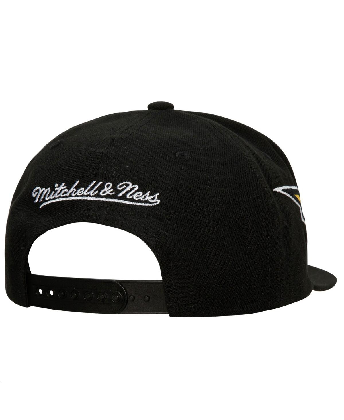 Mitchell & Ness Men's  Black Pittsburgh Penguins Double Trouble Lightning Snapback Hat In Black