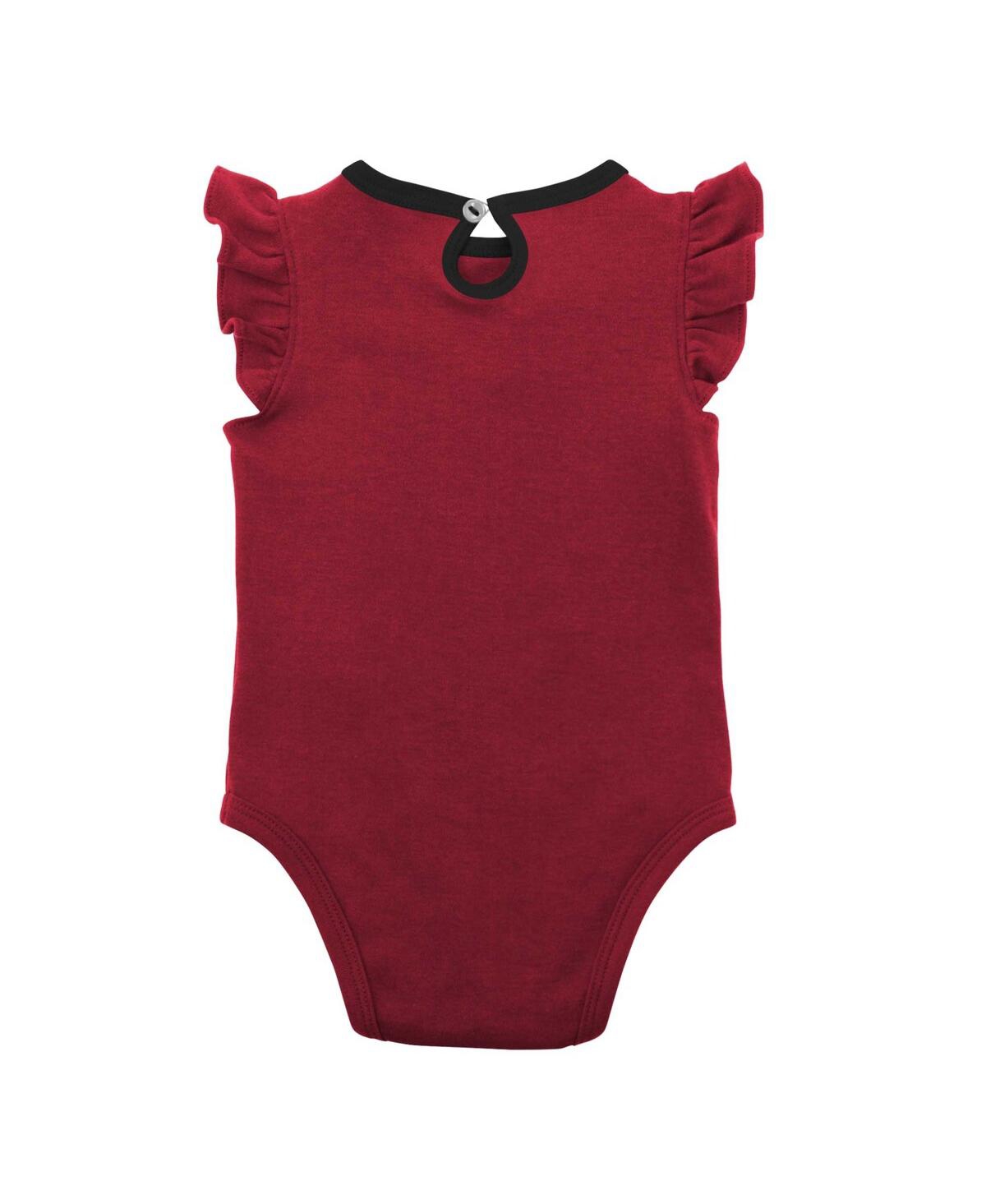 Girls Newborn and Infant Heather Gray Arizona Diamondbacks Little Fan Two-Pack Bodysuit Set - Heather Gray