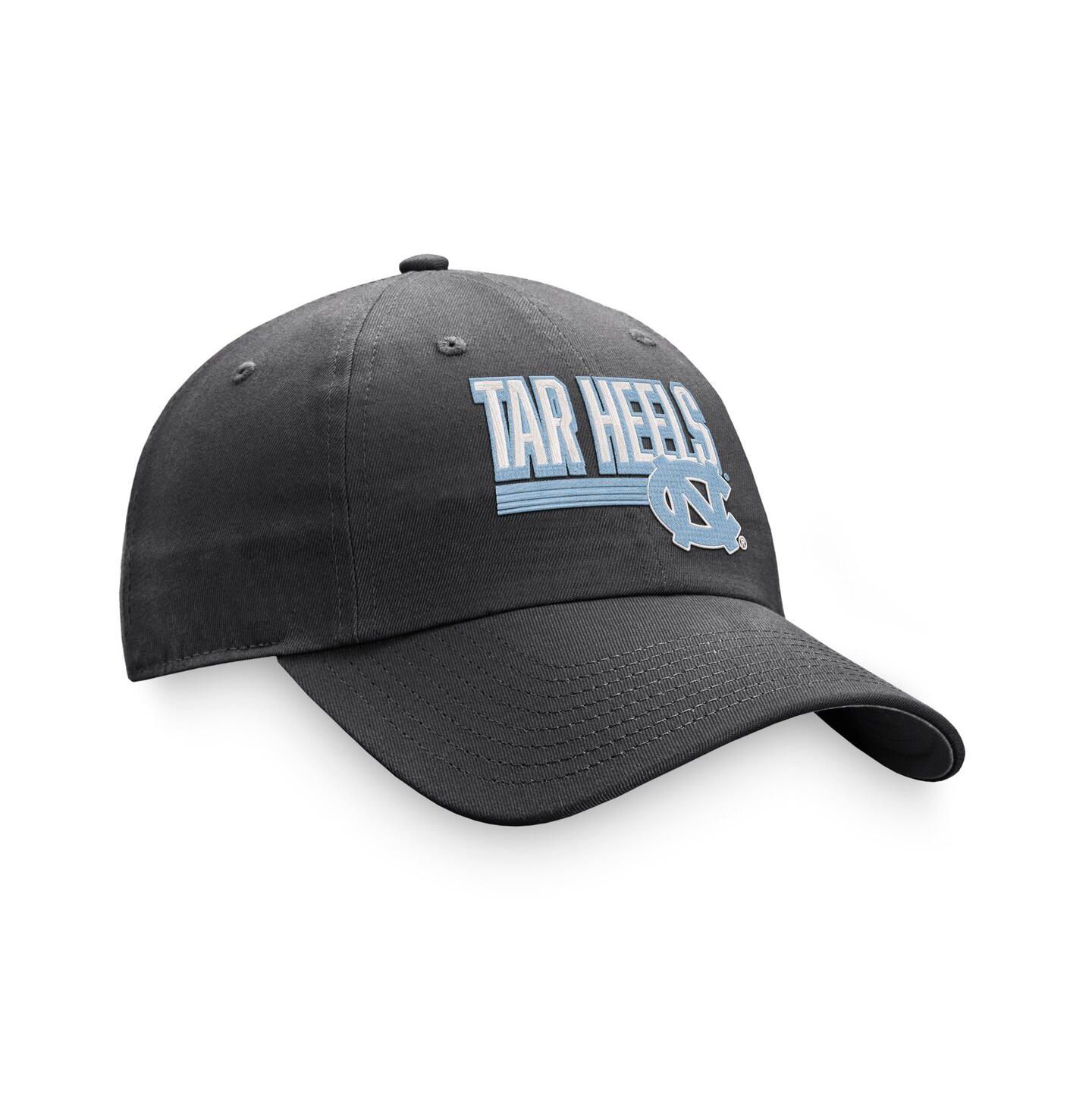 Мужские головные уборы Top of the World Charcoal North Carolina Tar Heels Slice Adjustable Hat — фото 4