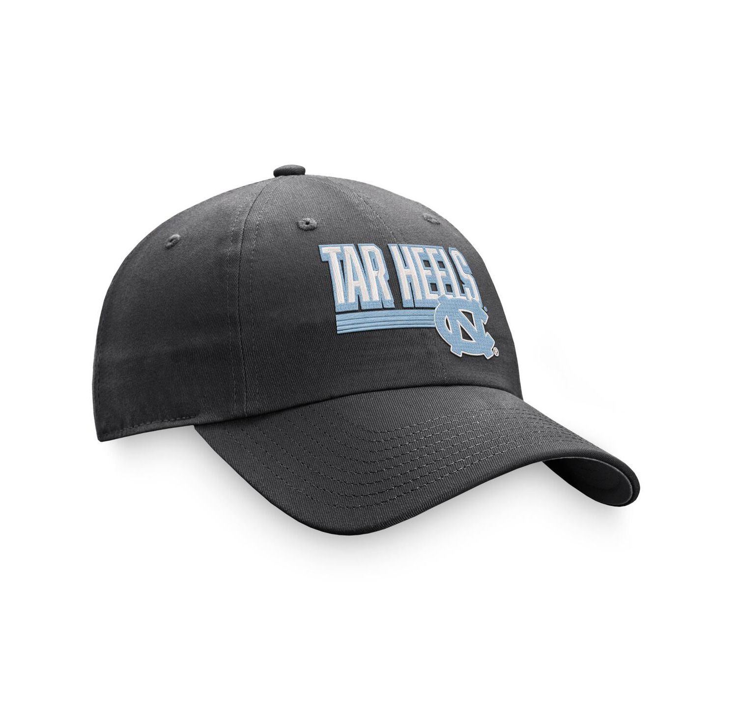 Men's Charcoal North Carolina Tar Heels Slice Adjustable Hat