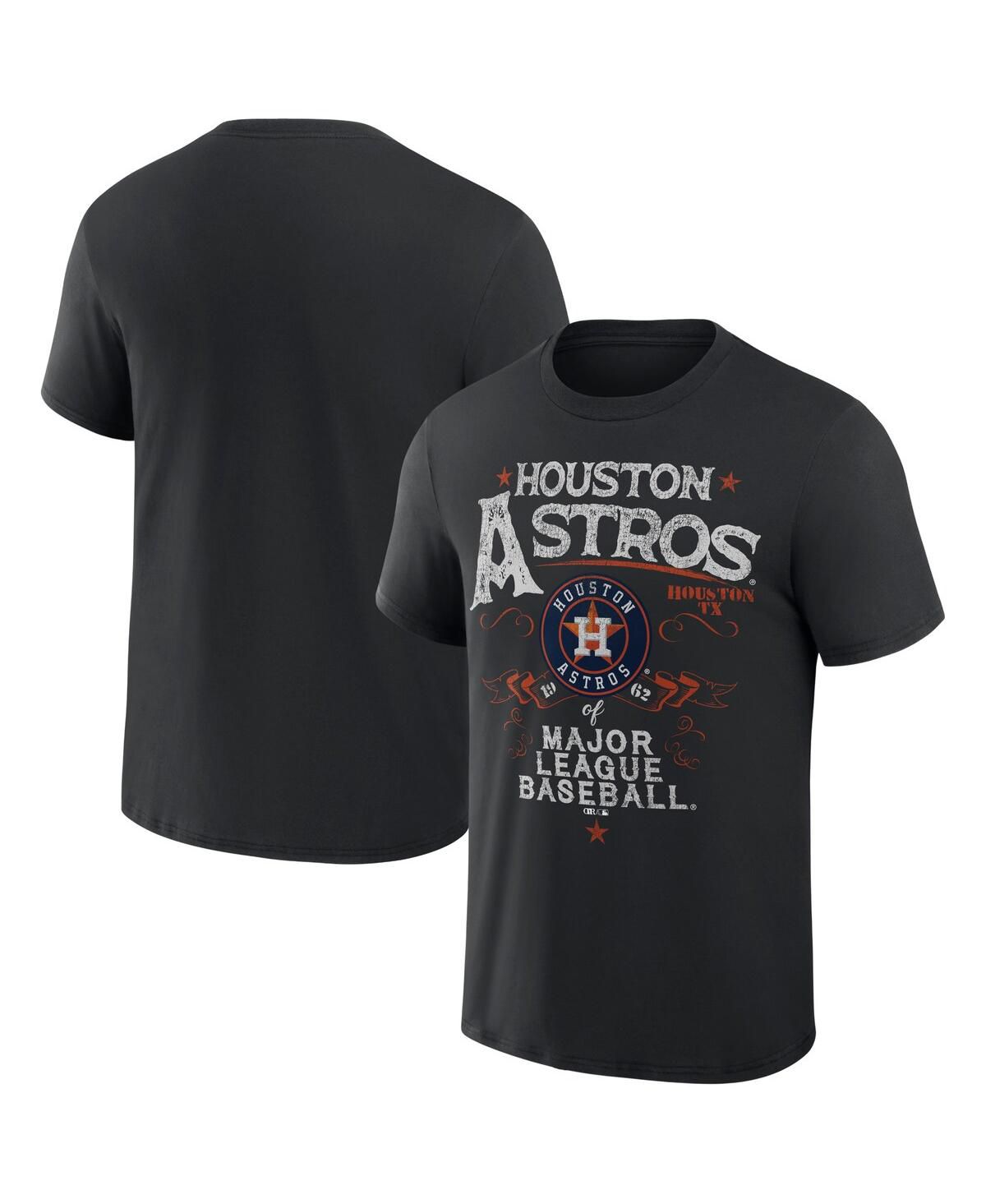 Мужская черная футболка Houston Astros Beach Splatter из коллекции Darius Rucker от Houston Astros Beach Splatter