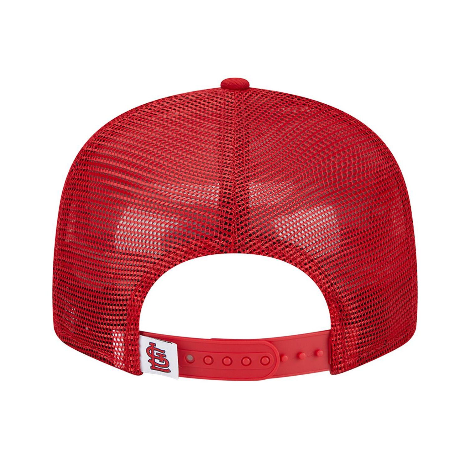 Men's Red St. Louis Cardinals Team Color Trucker 9FIFTY Snapback Hat