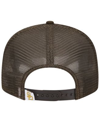 Men's Brown San Diego Padres Cooperstown Collection Team Color Trucker 9FIFTY Snapback Hat