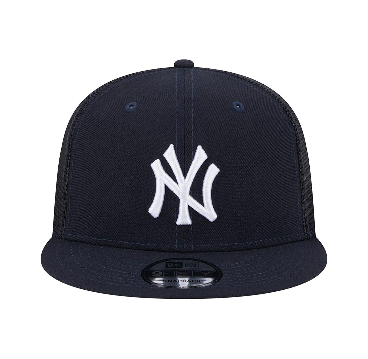 Men's Navy New York Yankees Team Color Trucker 9FIFTY Snapback Hat