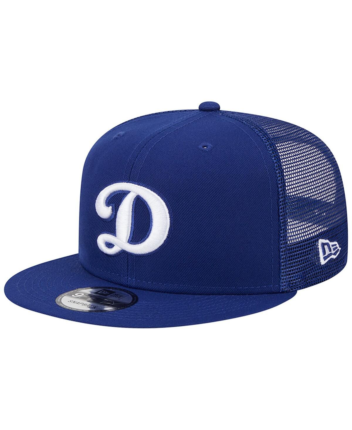 Мужская бейсболка с логотипом Royal Los Angeles Dodgers D цвета команды Trucker 9FIFTY Snapback