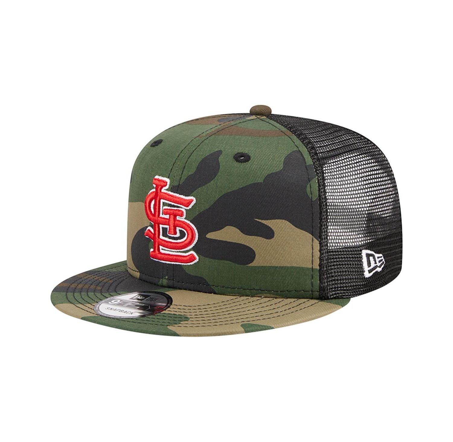 Men's Camo St. Louis Cardinals Woodland Camo Trucker 9FIFTY Snapback Hat
