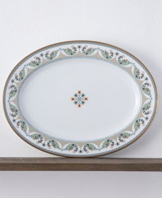 Serene Garden Oval Platter, 16"