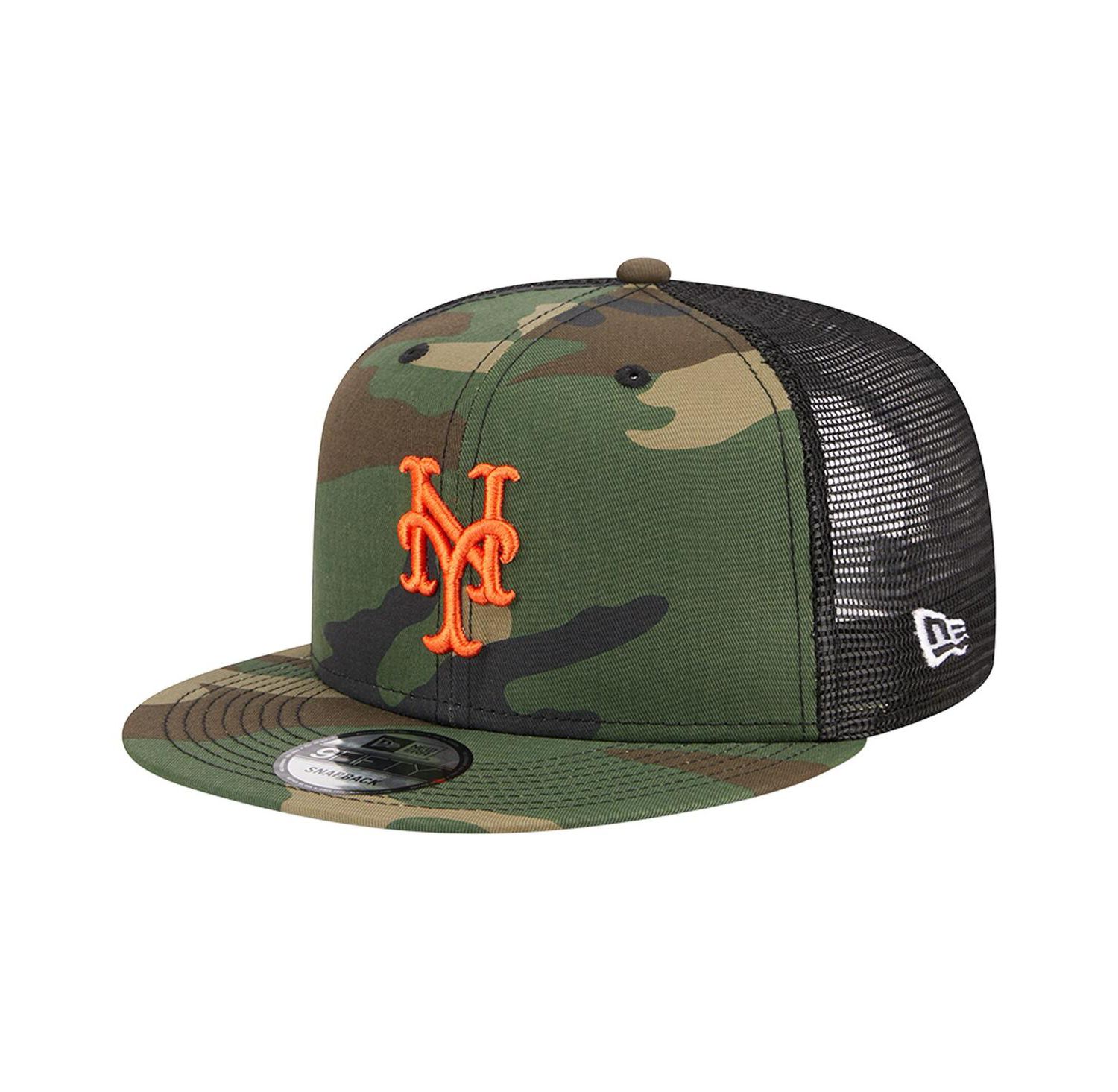 Men's Camo New York Mets Woodland Camo Trucker 9FIFTY Snapback Hat