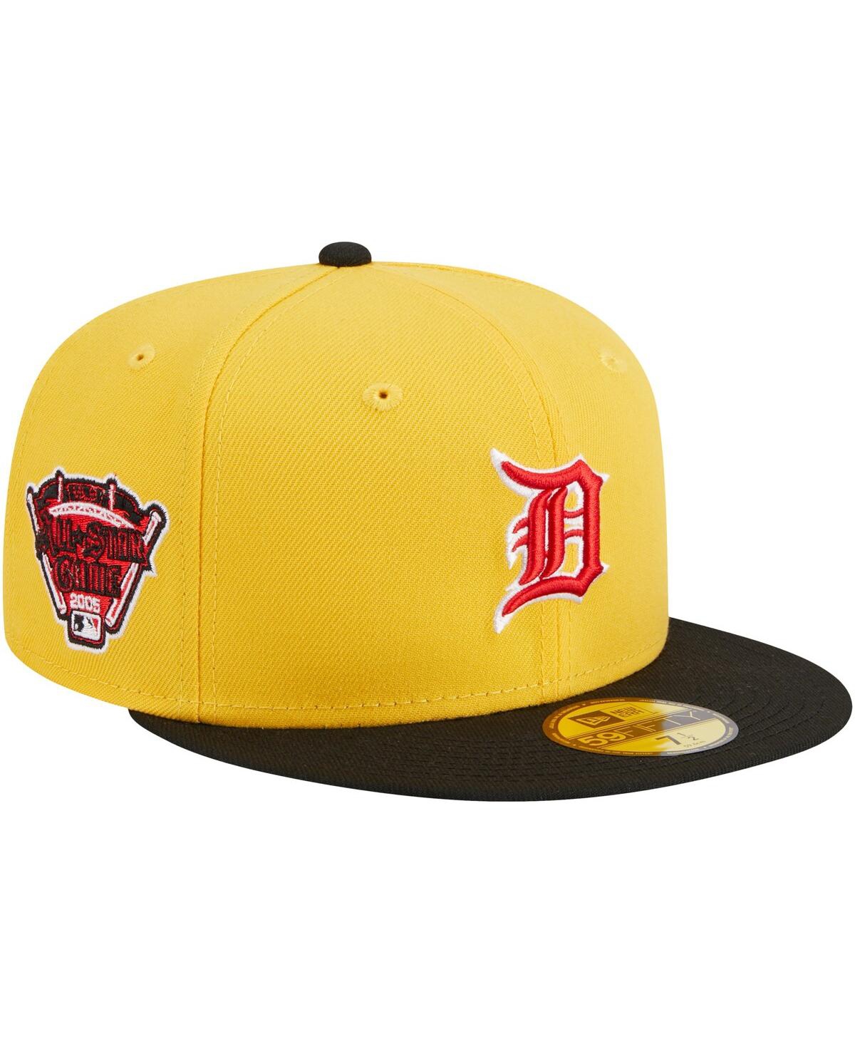 Men's New Era Black Detroit Tigers Grilled 59FIFTY Fitted Hat - Black