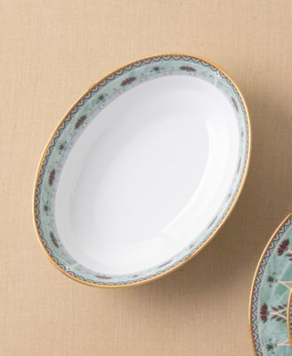 Serene Garden Oval Vegetable Bowl, 9.75", 46 oz