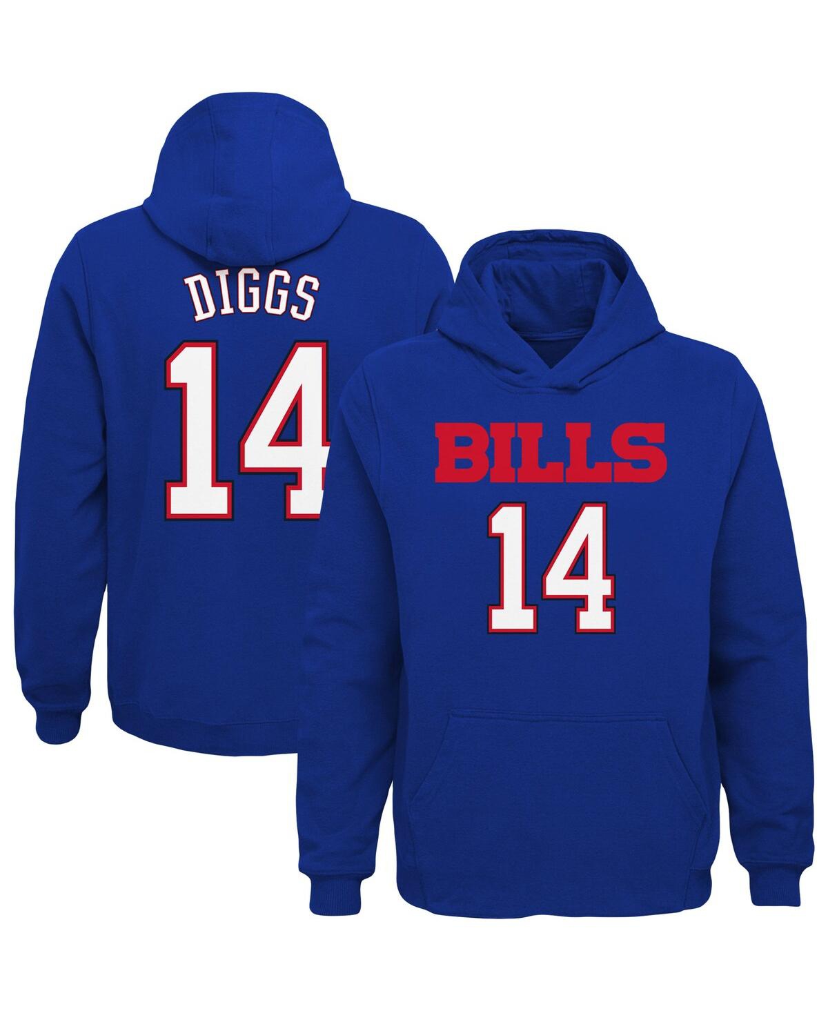 OUTERSTUFF BIG BOYS STEFON DIGGS ROYAL BUFFALO BILLS MAINLINER PLAYER NAME AND NUMBER PULLOVER HOODIE