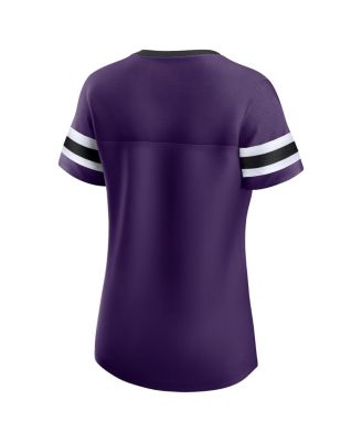 Women's Purple Baltimore Ravens Original State Lace-Up T-shirt