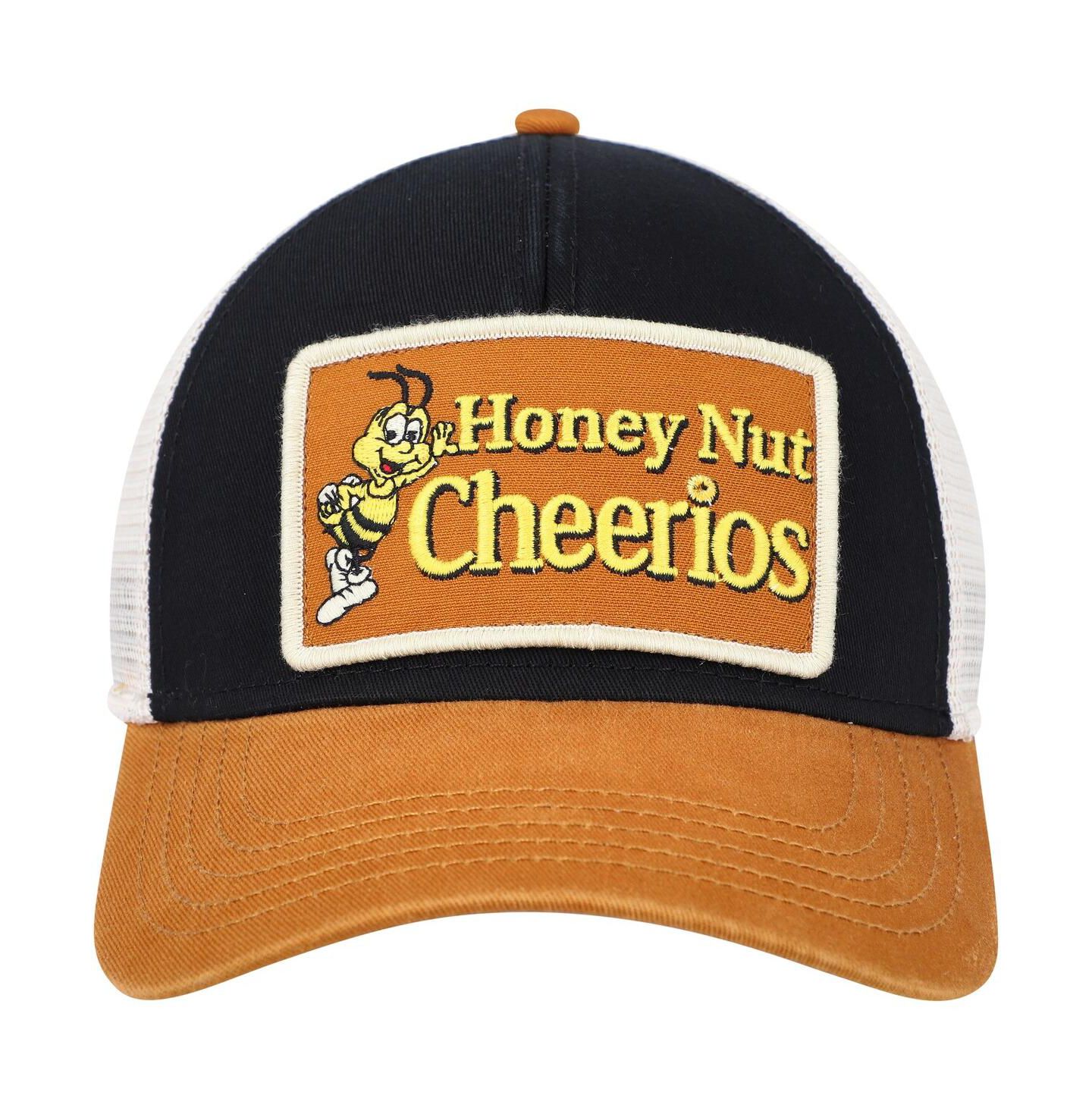 Мужская кепка American Needle Black, Cream Cheerios Valin Trucker Snapback Hat — фото 3