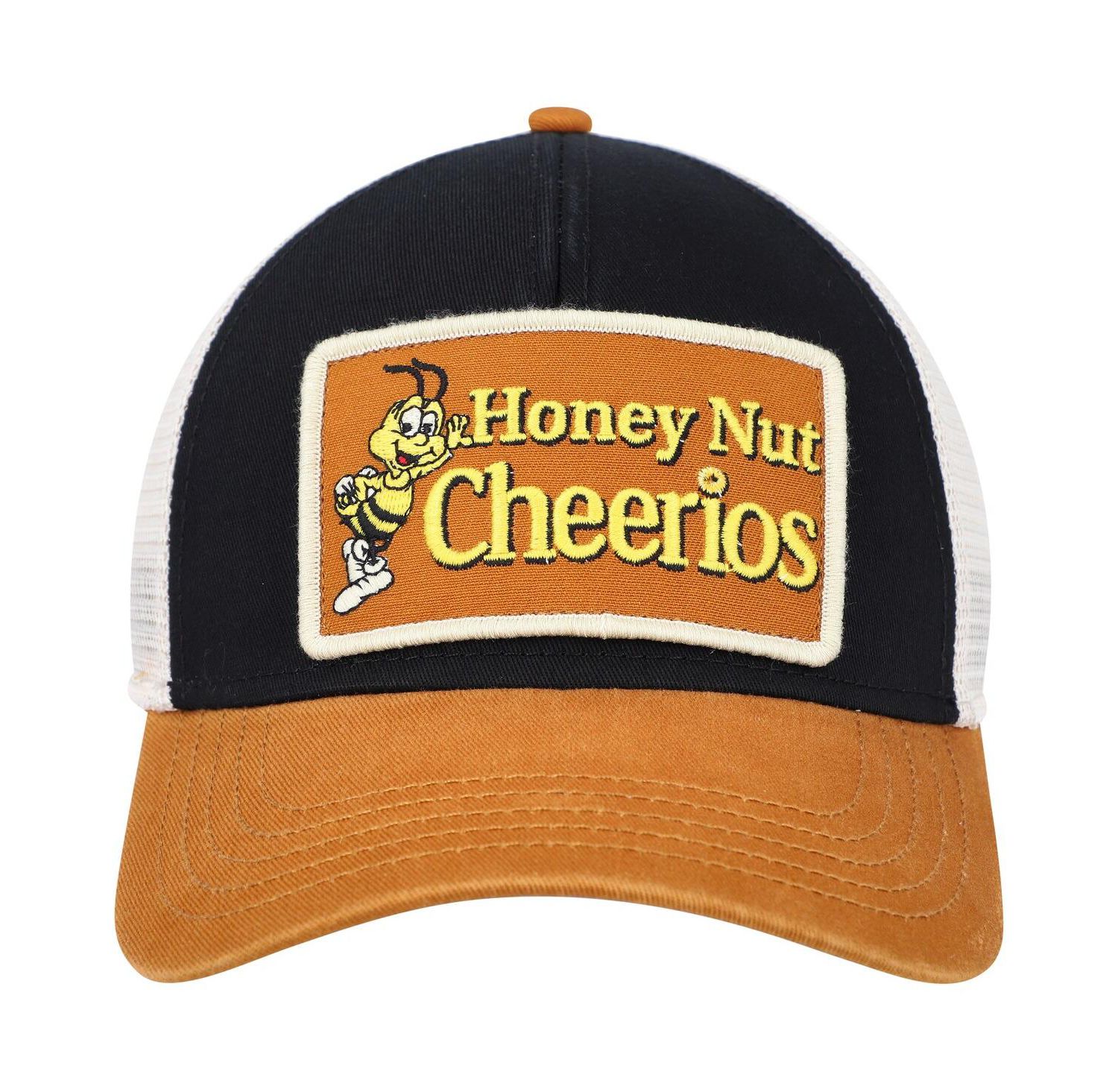 Men's Black, Cream Cheerios Valin Trucker Snapback Hat