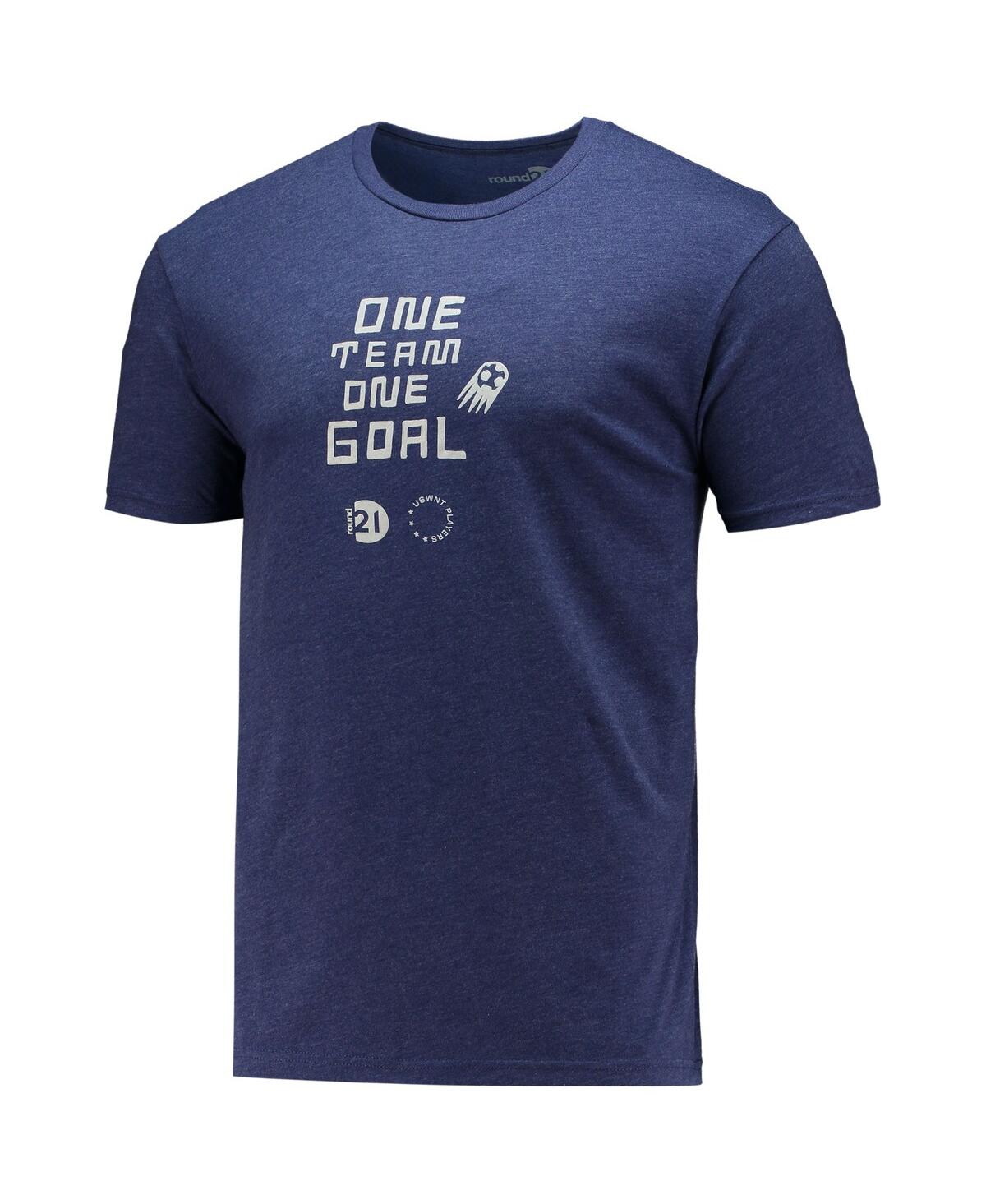 Shop Round21 Men's  Megan Rapinoe Navy Uswnt One Team One Goal T-shirt
