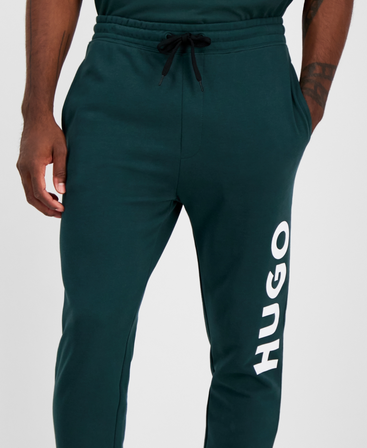 Hugo boss green joggers clearance