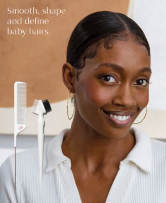 Detail Set with Pintail Comb, Edge Brush, and Teasing Brush, 3 Piece