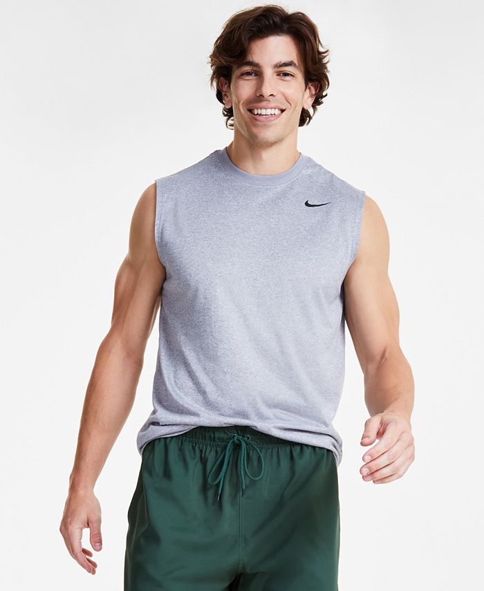  Nike Mens Pro Sleeveless Fitted Training Tee (Small Black) :  Clothing, Shoes & Jewelry