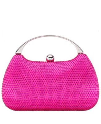 Crystal Minaudiere with Metal Handle