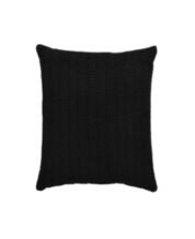 Stefania 18 Square Decorative Throw Pillow Black by Five Queens Court
