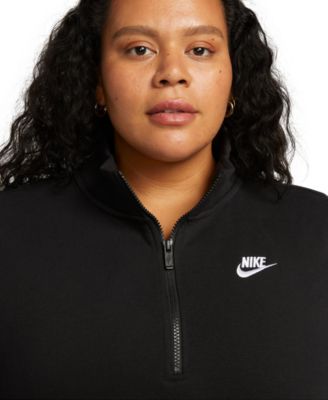 Plus Size Active Sportswear Club 1/2-Zip Fleece Sweatshirt