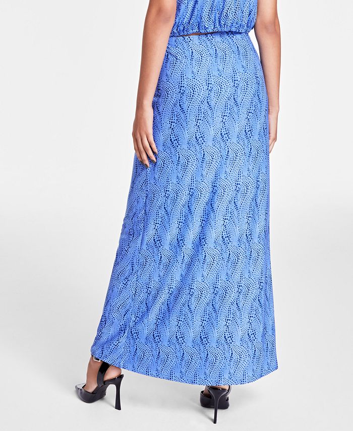 Bar III Women's Printed Maxi Skirt, Created for Macy's - Macy's