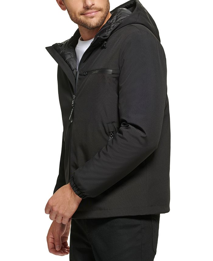 Calvin Klein Men's Infinite Stretch WaterResistant Hooded Jacket Macy's