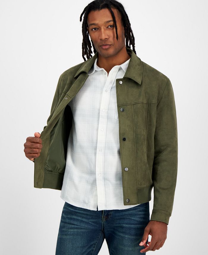 And Now This Men's Faux-Suede Jacket, Created for Macy's - Macy's