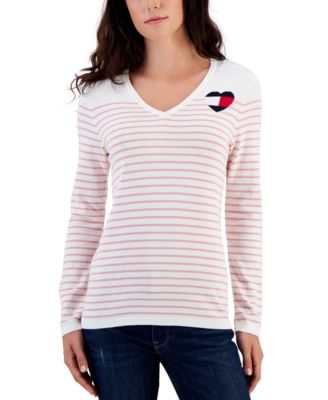 Tommy Jeans Over Badge Striped Cotton-Jersey Top