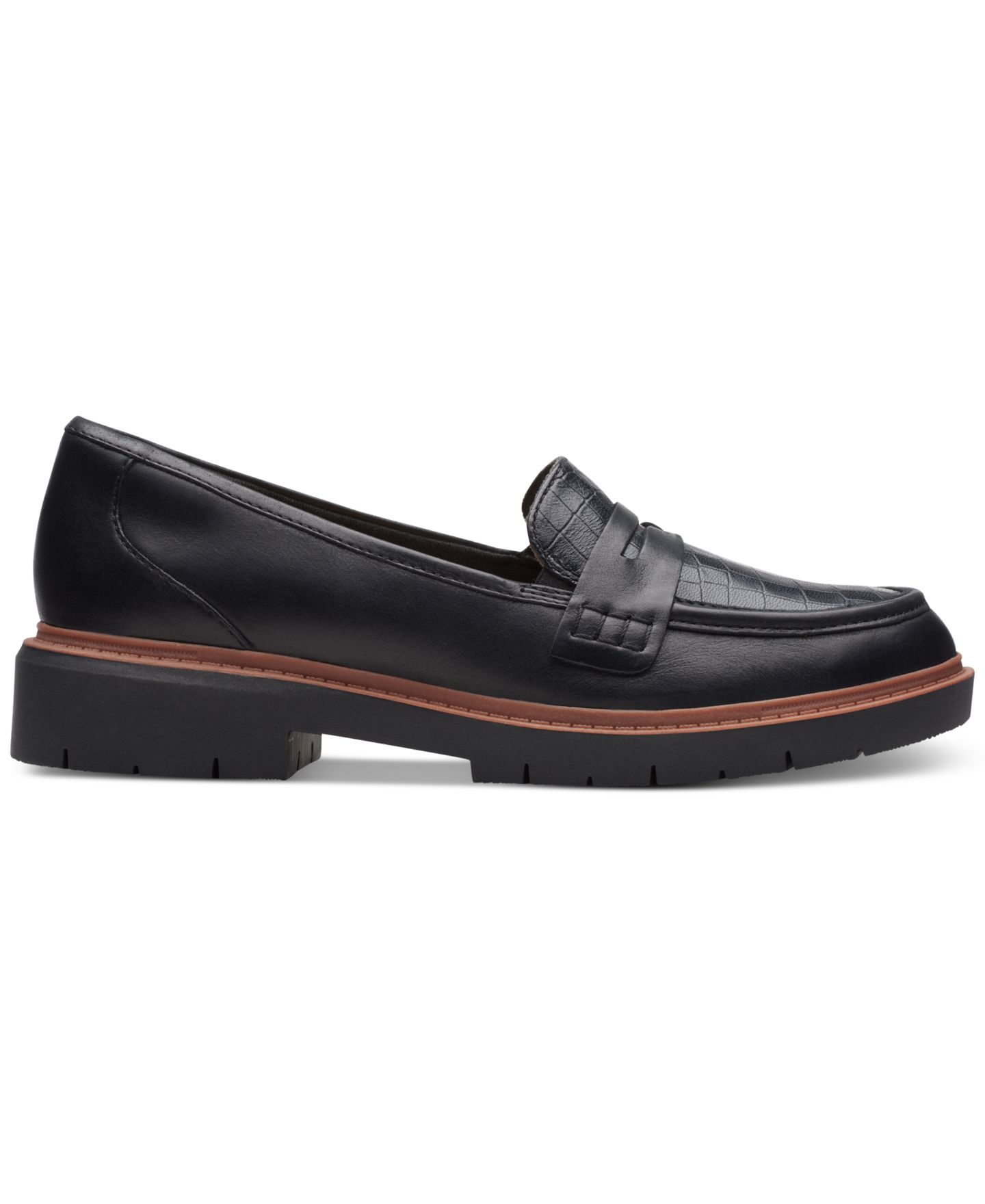 Женские туфли Clarks Westlynn Ayla Round-Toe Penny, цвет: Чёрный — фото 2