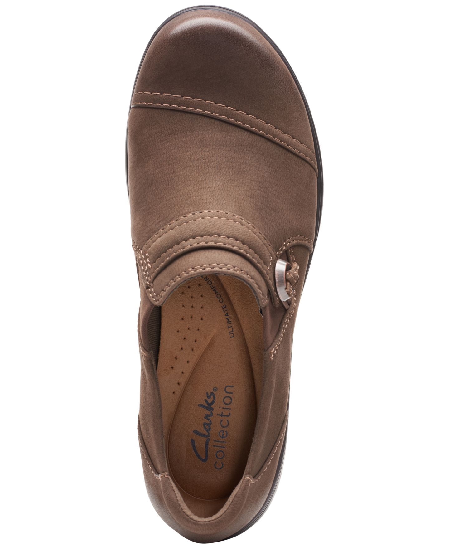 Женские туфли Clarks Carleigh Pearl Strapped Slip-On, цвет: Чёрный — фото 8