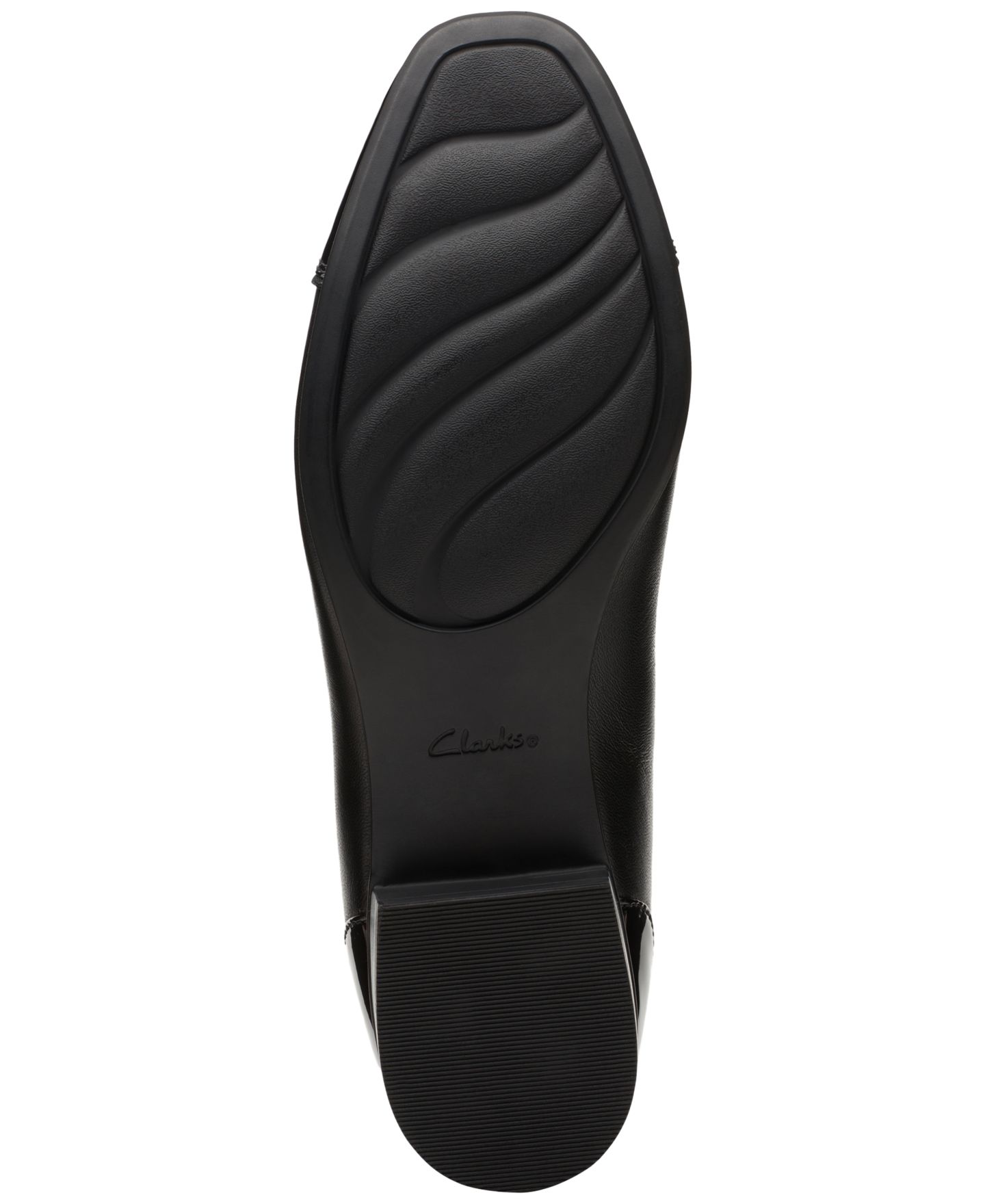 Женские балетки Clarks Juliet Step без застёжки с мысом, цвет: Чёрный — фото 4