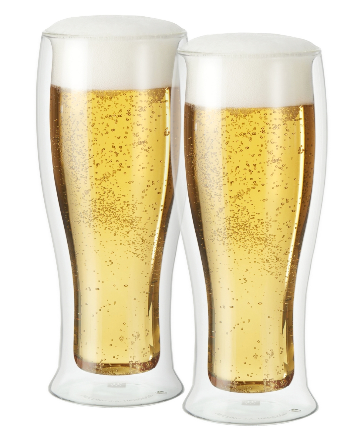 Oggi 2 Piece Double Wall Beer Glass Set In Clear