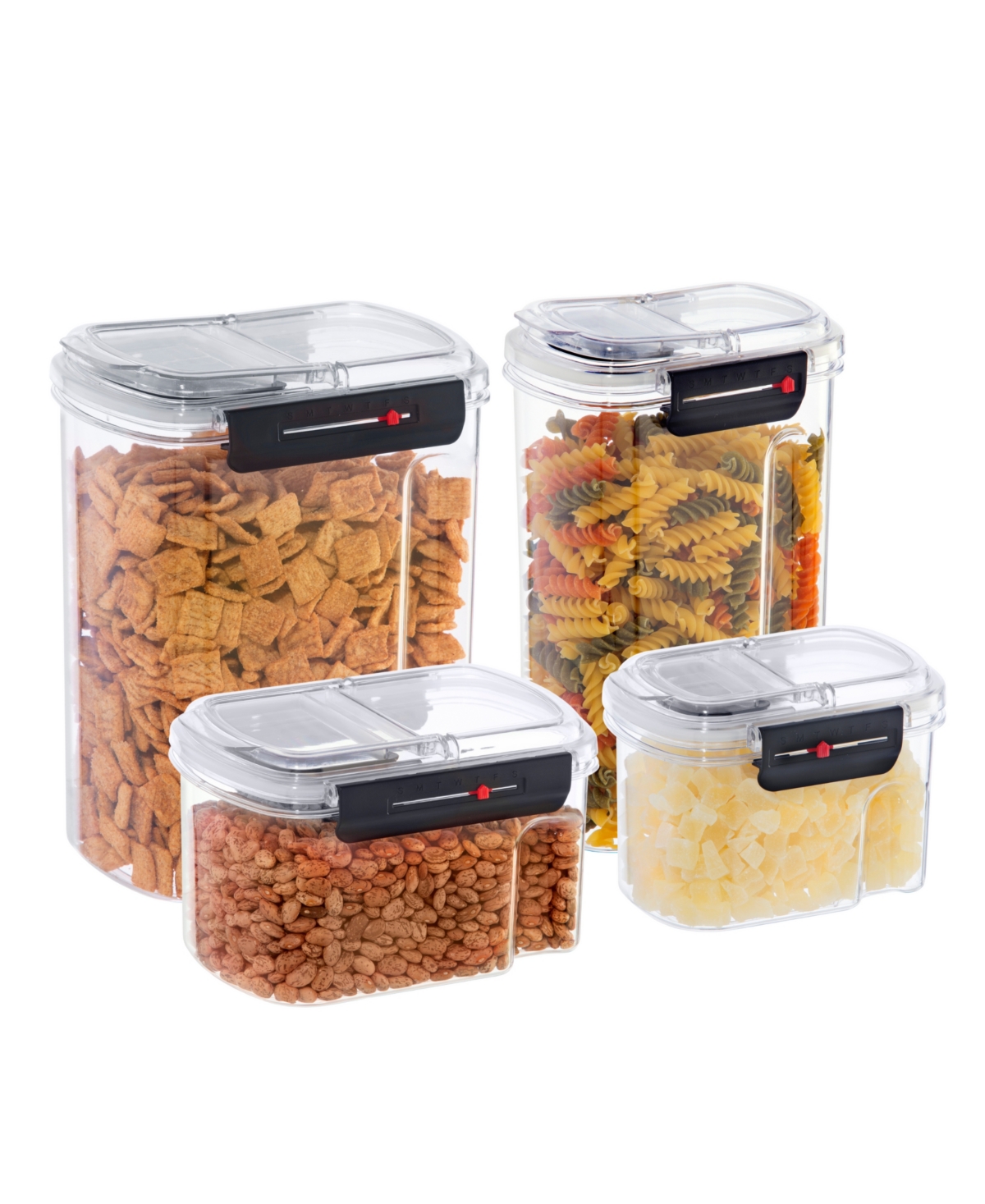 Oggi Easi Grip 4 Piece Storage Containers Set In Clear