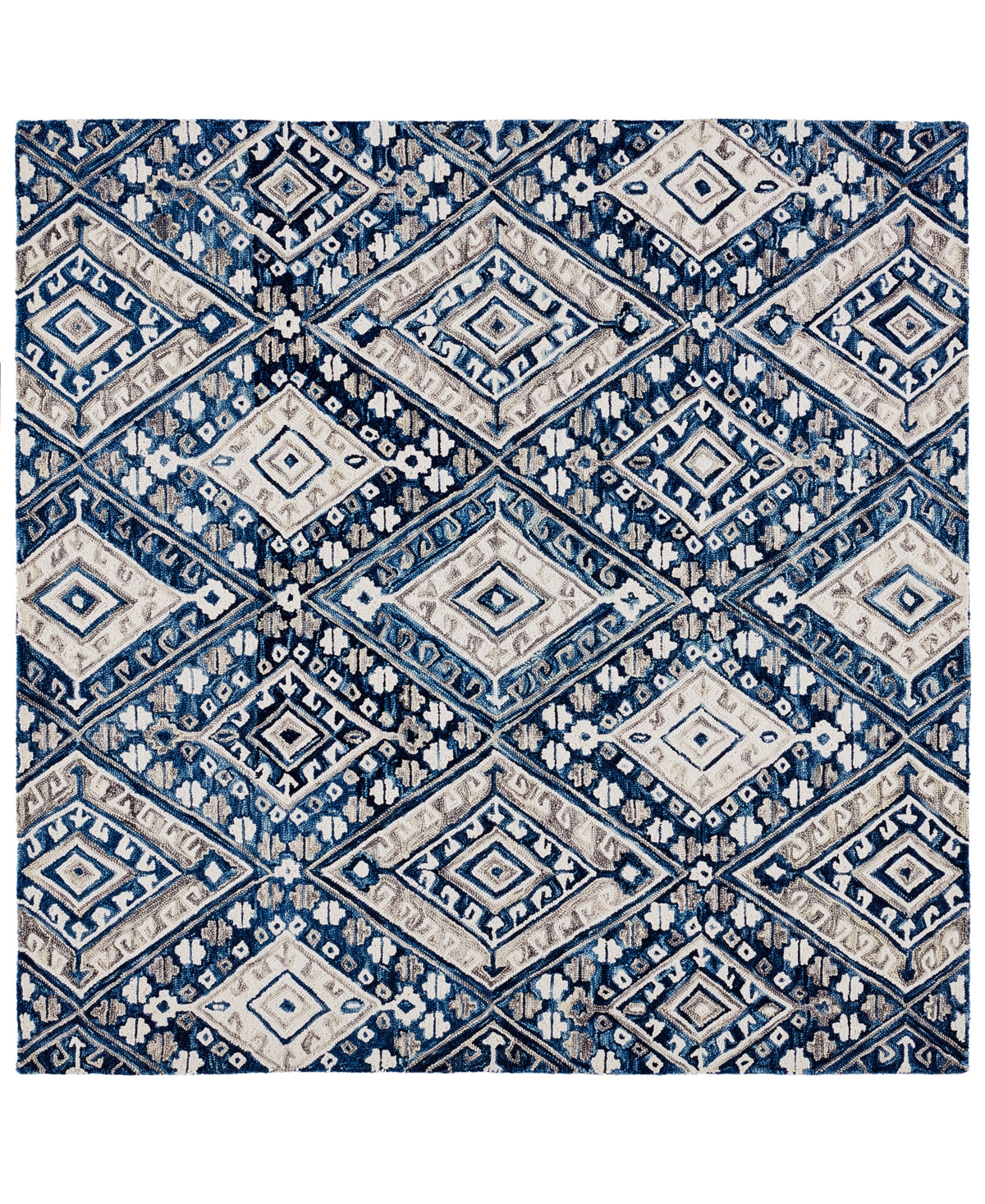 Safavieh Aurora APN825 7' x 7' Square Area Rug - Gray, Ivory