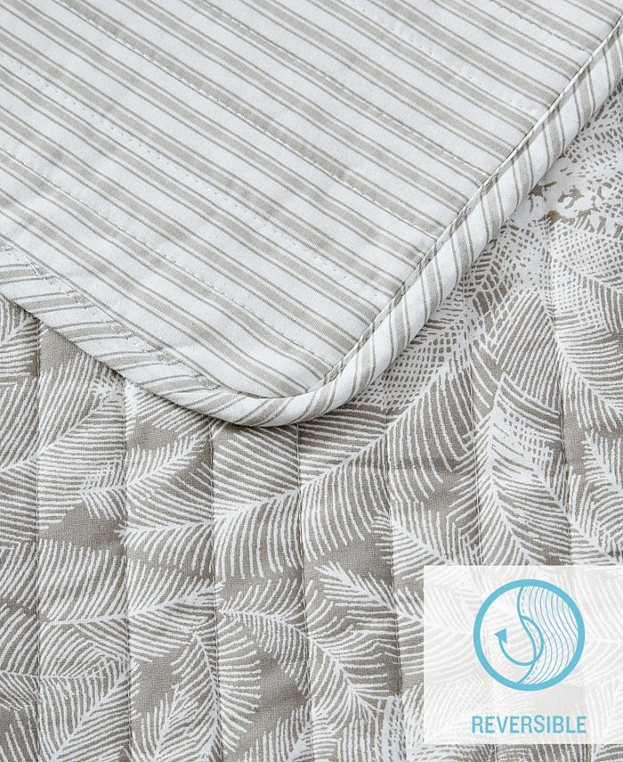 Tommy Bahama Home Makena Cotton Reversible 3 Piece Quilt Set, King Macy's