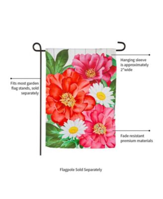 Blooming Garden Suede Flag 12.5 x 18 Inches Indoor Outdoor Decor