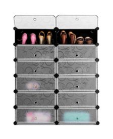 Simplify 7 Tier Double Wide 14 Shelf Shoe Closet - Macy's