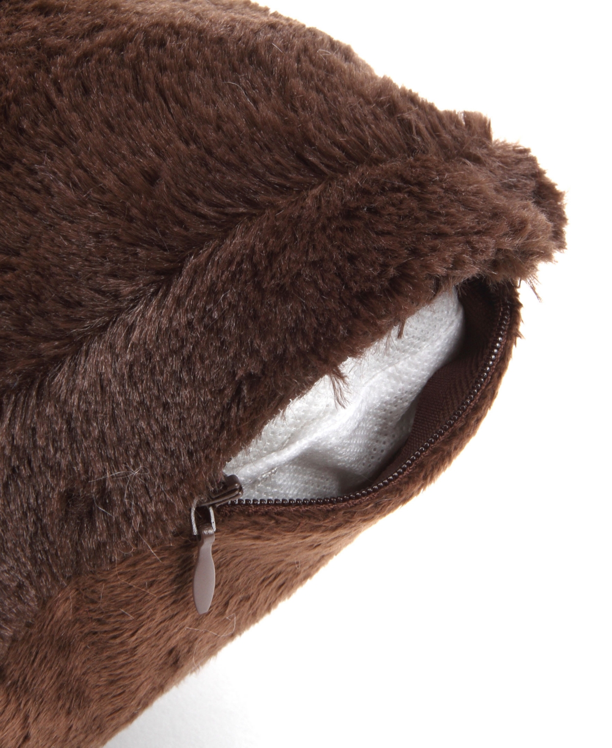 Cheer Collection Plush Reversible Faux Fur 2-Pack Decorative Pillow, 26