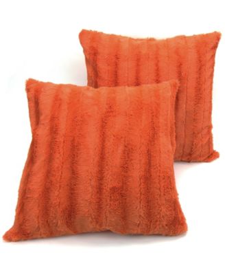 Cheer Collection Velour Throw Pillows - Set of 2 Decorative Couch