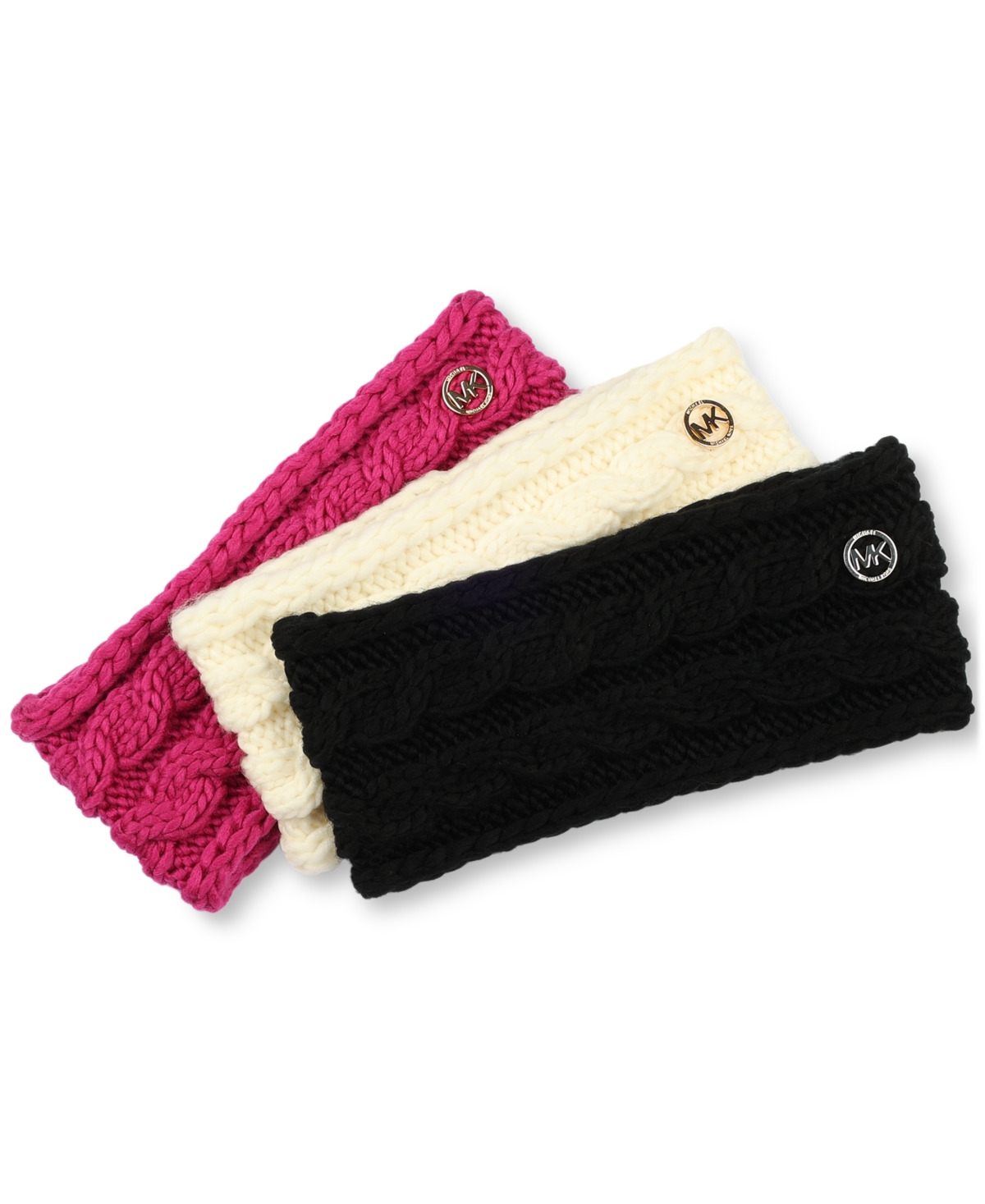 Michael Kors Michael  Women's Moving Cables Headband In Black