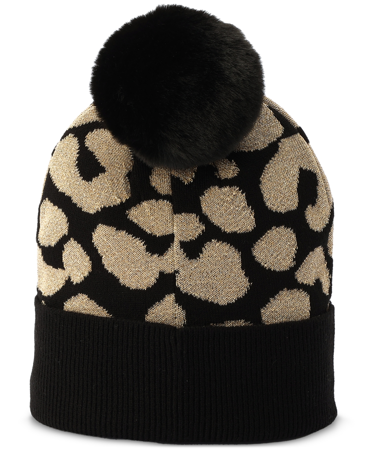 Michael Michael Kors Women's Metallic Leopard-Print Beanie