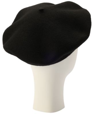 Women's Bar Logo Felt Beret Hat