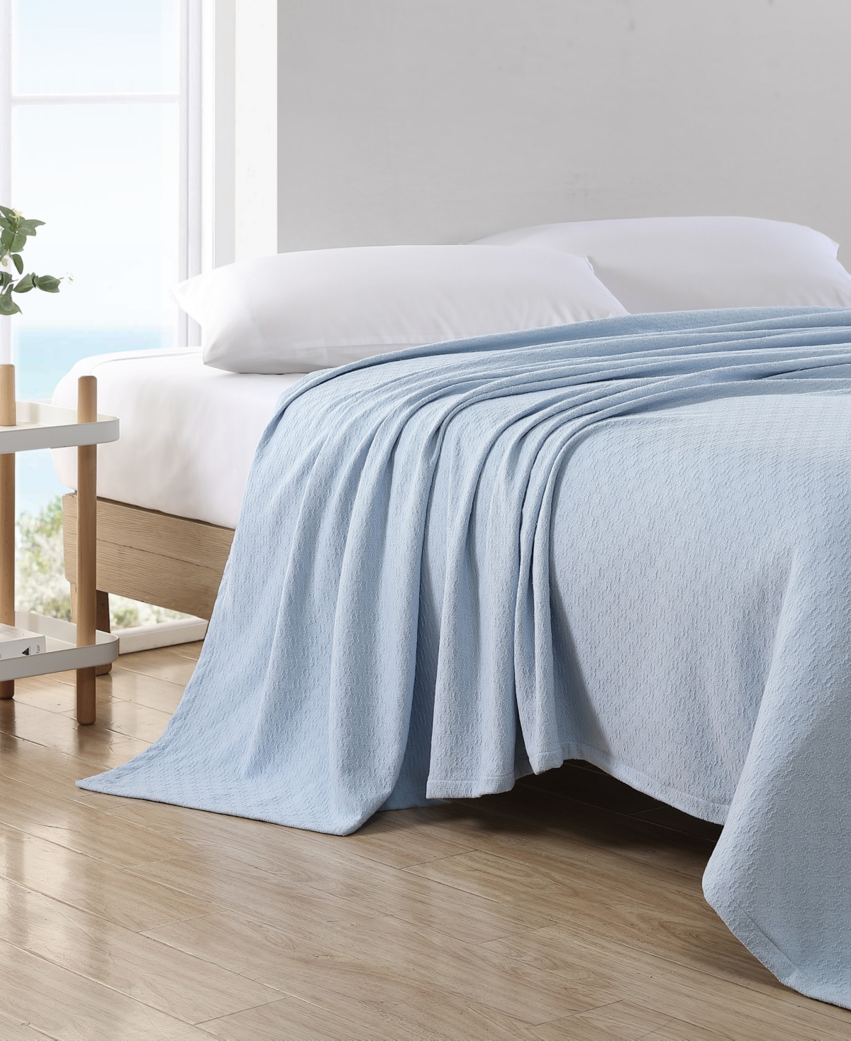Nautica Ripple Cove Cotton Reversible Blanket
