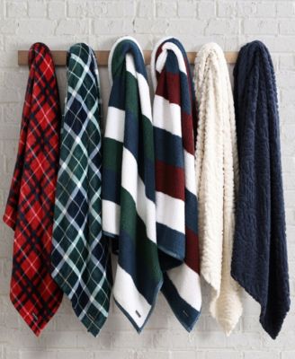 North Sail Plaid Ultra Soft Plush Fleece Blanket, Full/Queen